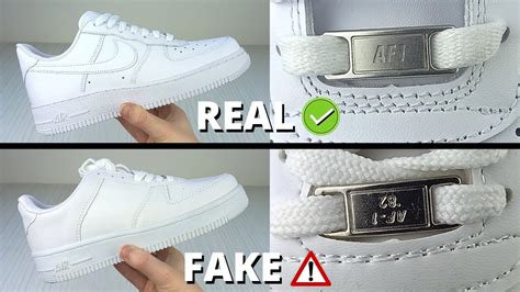 fake vs real nike air force 1|air force 1 without metal.